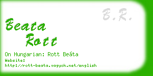 beata rott business card